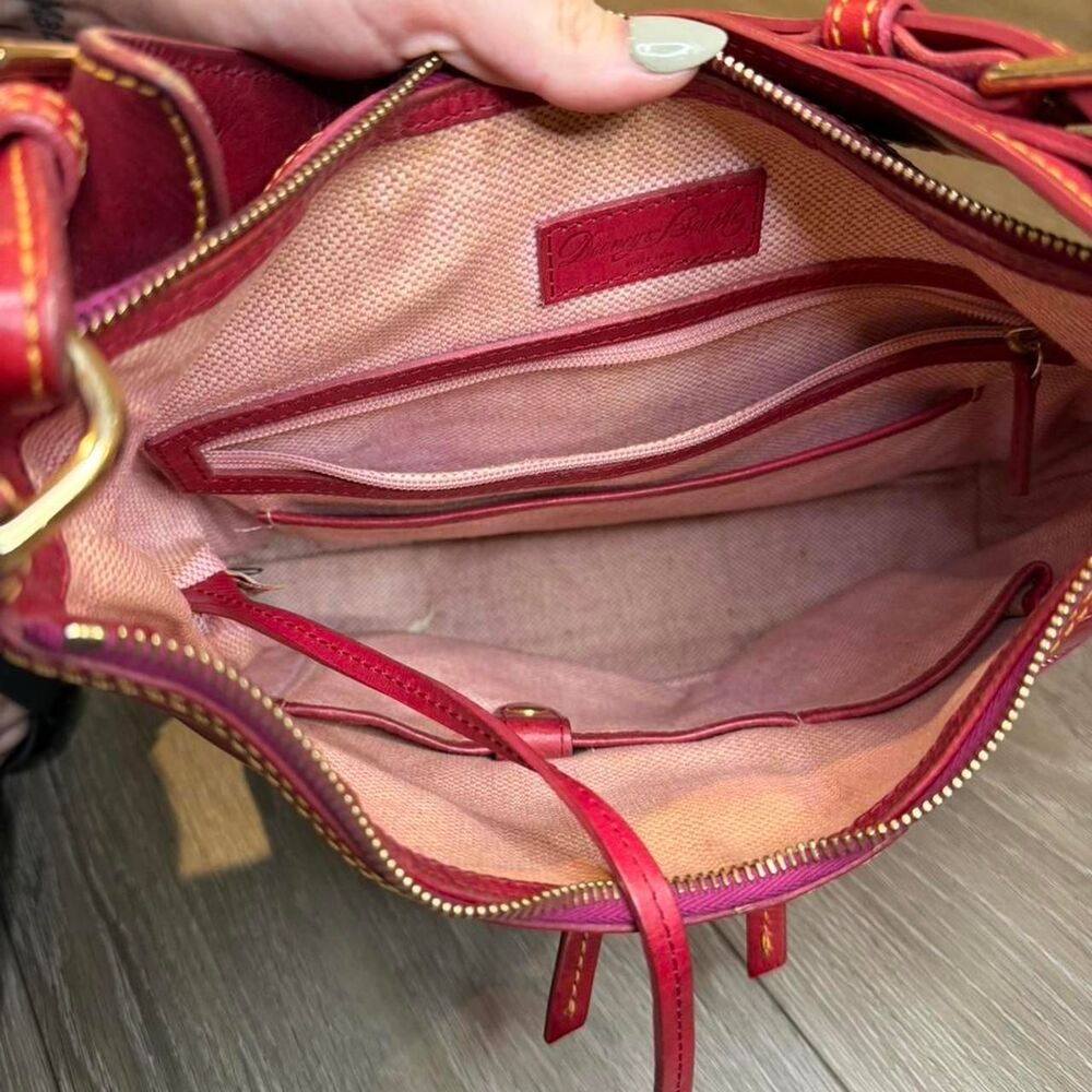 Dooney-bourke Women's Red and Burgundy Bag - Picture 7 of 8